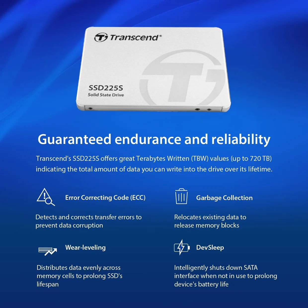 SSD диск Transcend SSD225S 2TB 2.5" SATA III (TS2TSSD225S) — фото 4