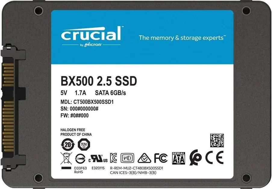 SSD диск Crucial BX500 500GB 2.5" SATA III (CT500BX500SSD1) — фото 3