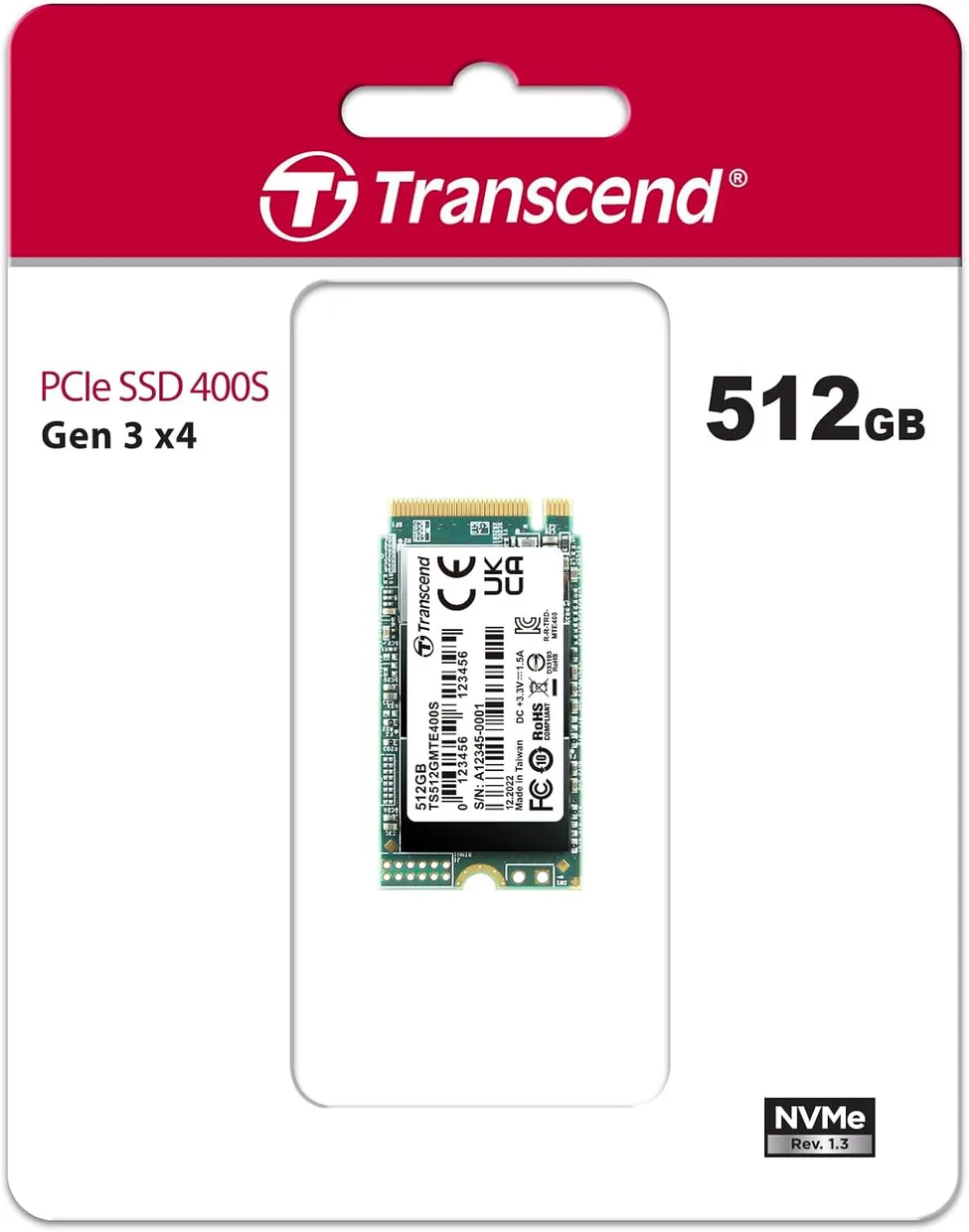 SSD диск Transcend MTE400S 512GB M.2 2242 NVMe (TS512GMTE400S) — фото 2
