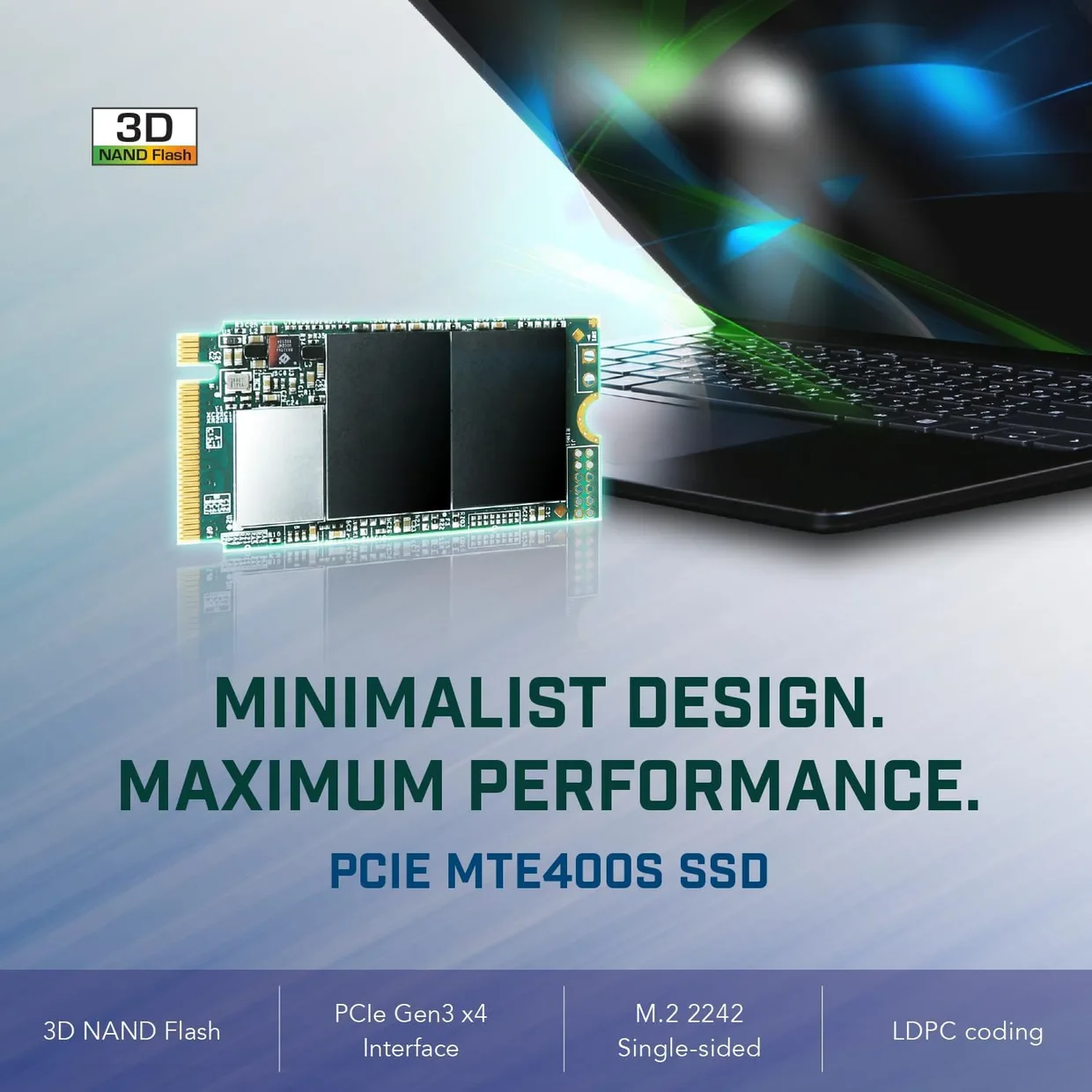 SSD диск Transcend MTE400S 512GB M.2 2242 NVMe (TS512GMTE400S) — фото 3