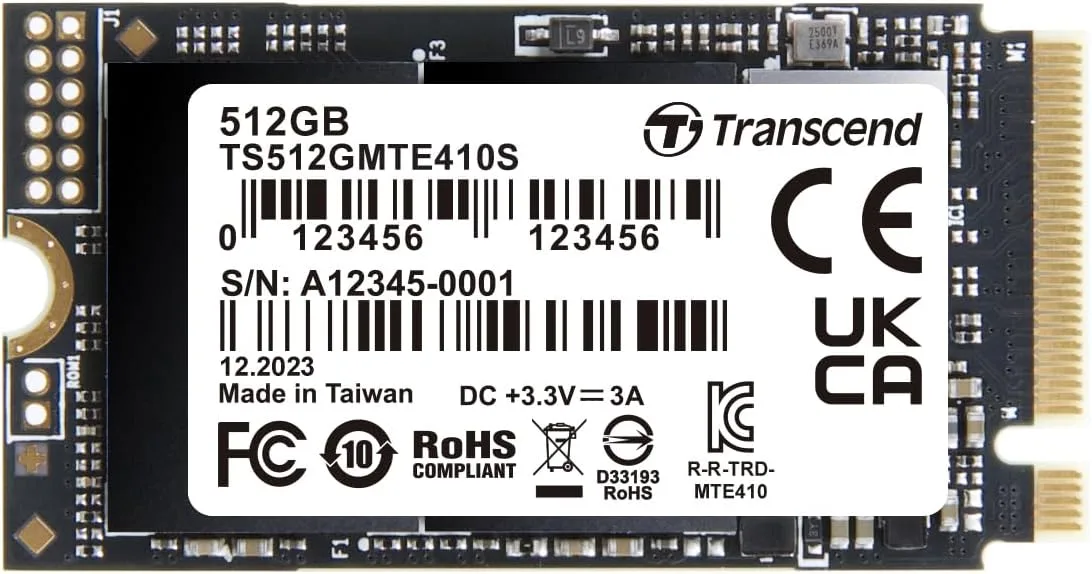 SSD диск Transcend MTE410S 512GB M.2 2242 NVMe (TS512GMTE410S)