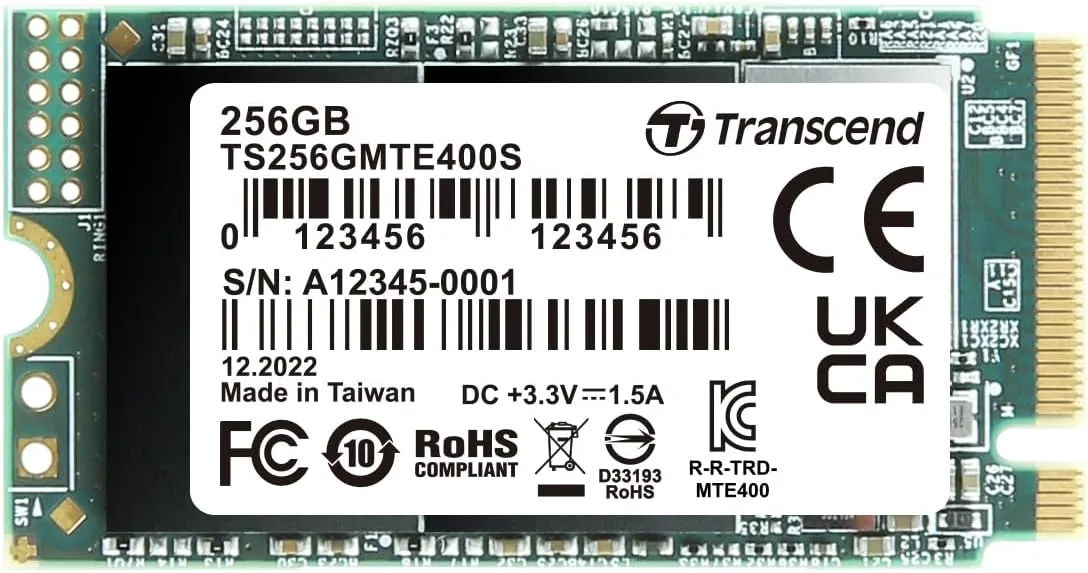 SSD диск Transcend MTE400S 256GB M.2 2242 NVMe (TS256GMTE400S)