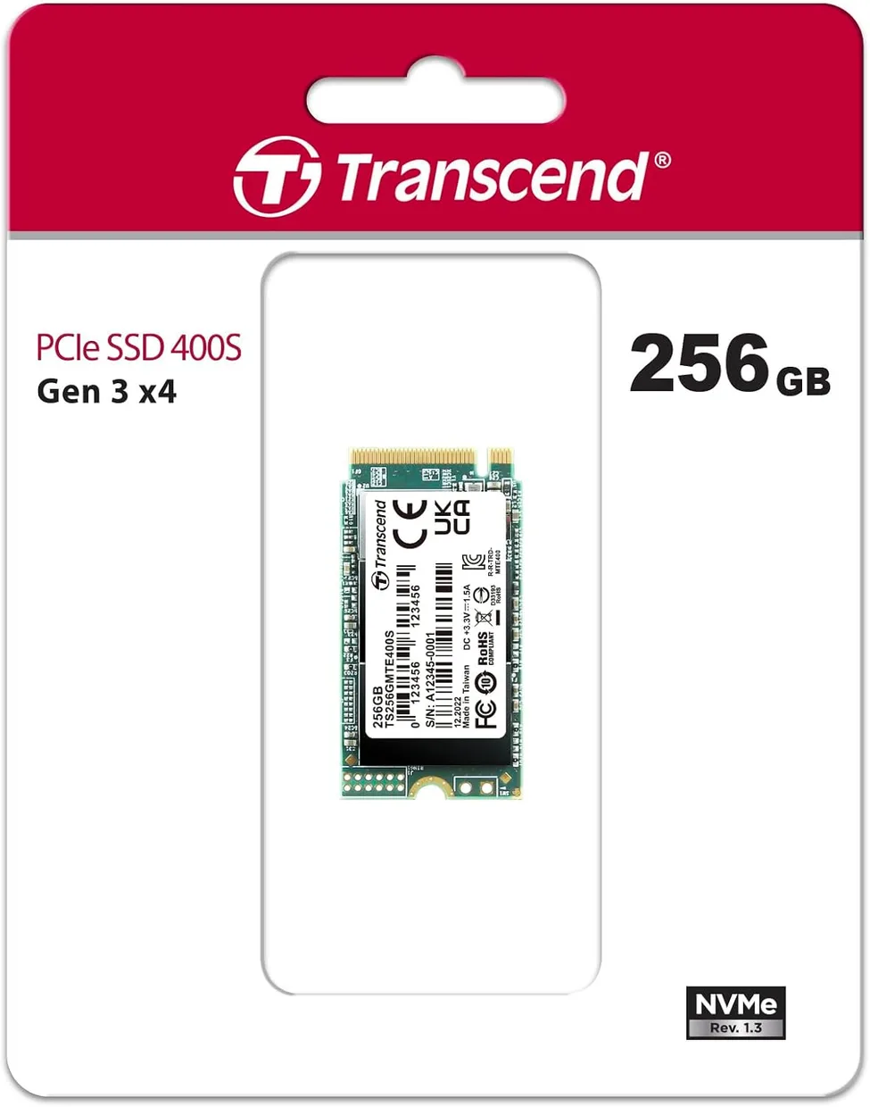 SSD диск Transcend MTE400S 256GB M.2 2242 NVMe (TS256GMTE400S) — фото 2