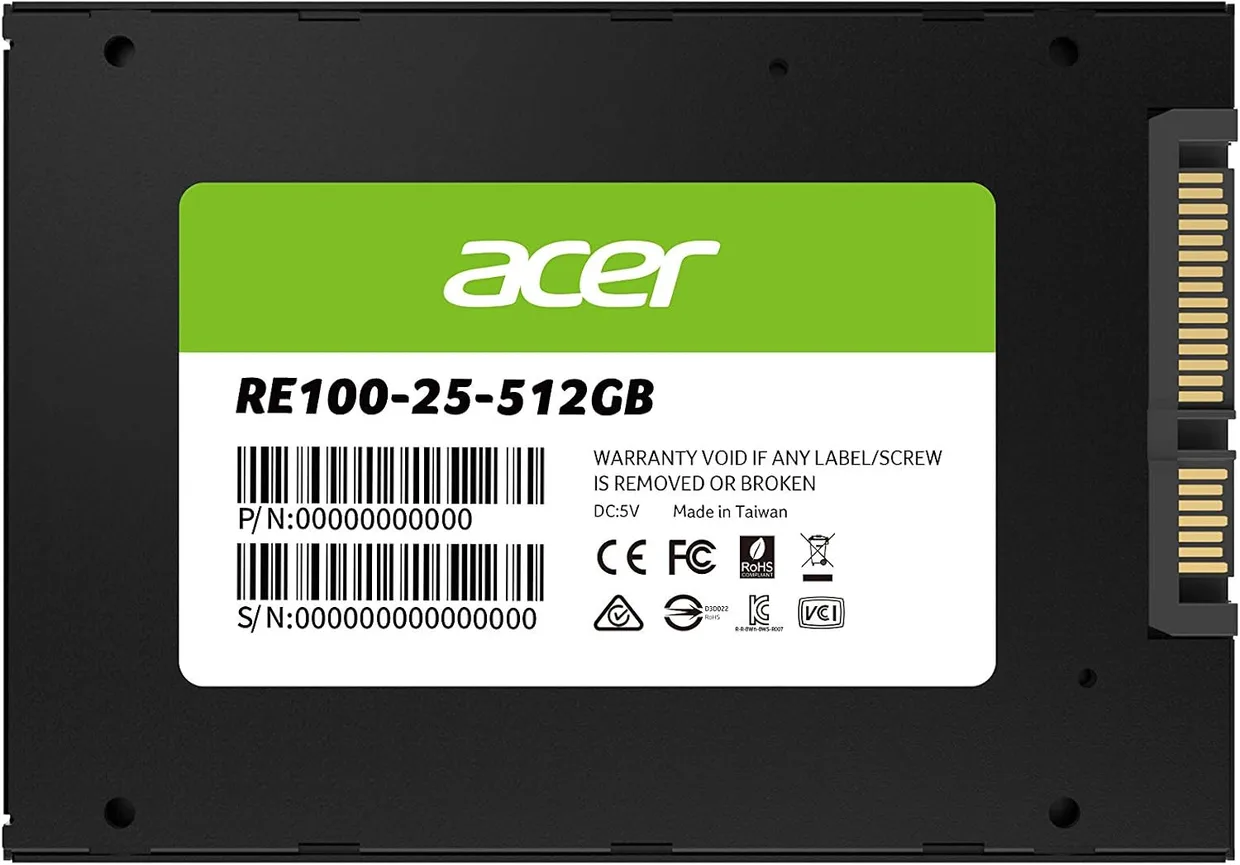 SSD диск Acer RE100 512GB 2.5" SATA III (BL.9BWWA.108) — фото 2