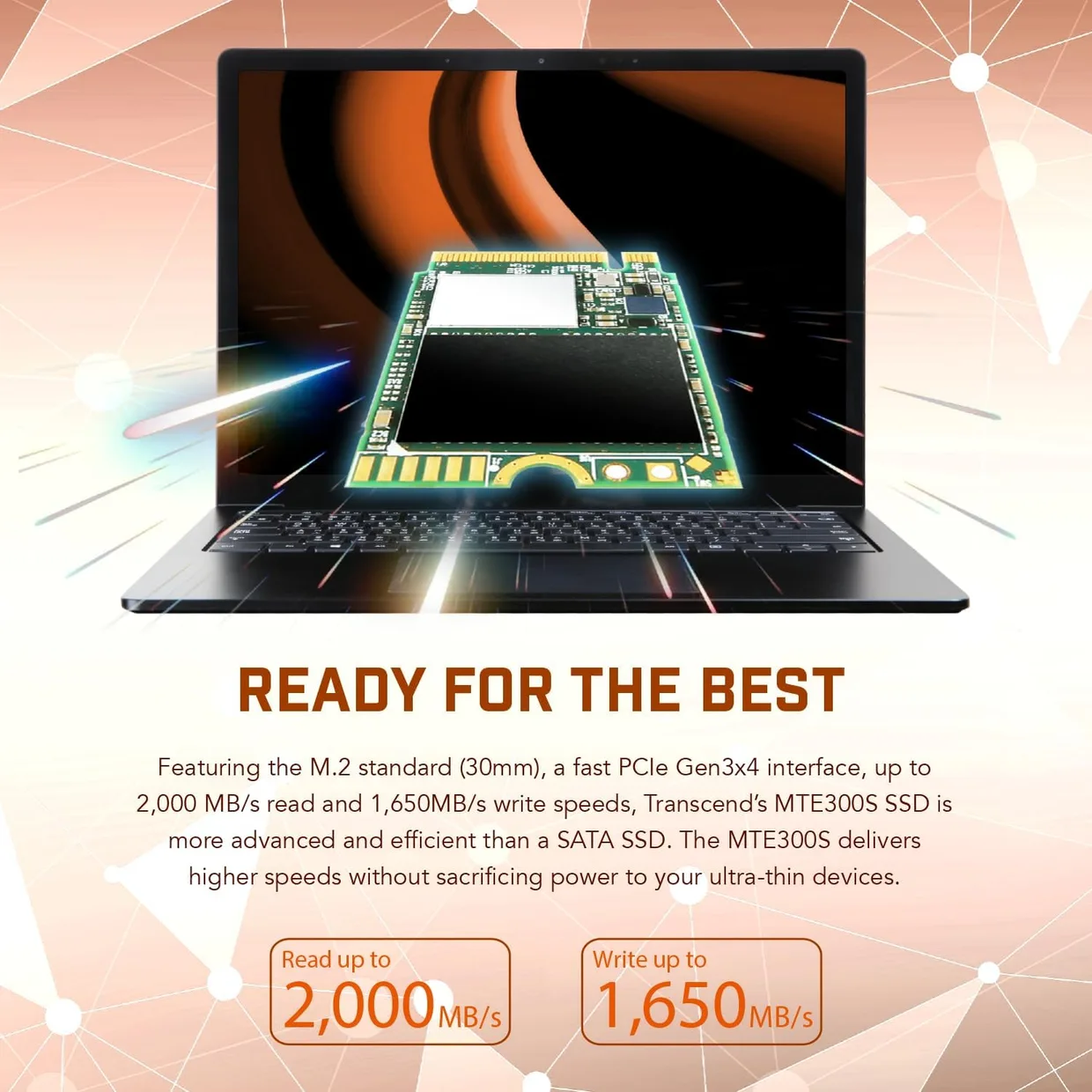 SSD диск Transcend MTE300S 1TB M.2 2230 NVMe (TS1TMTE300S) — фото 3