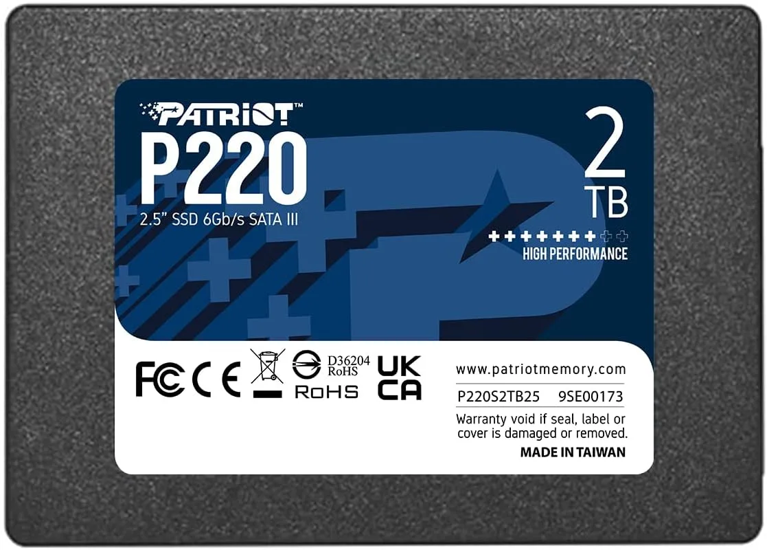 SSD диск Patriot P220 2TB 2.5" SATA III (P220S2TB25)