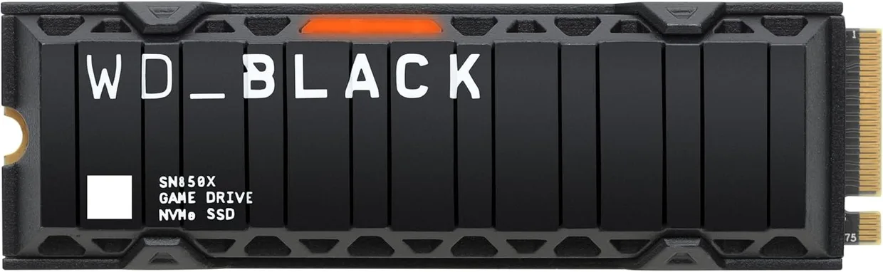 SSD диск WD Black SN850X 1TB M.2 NVMe з радіатором (WDS100T2XHE)