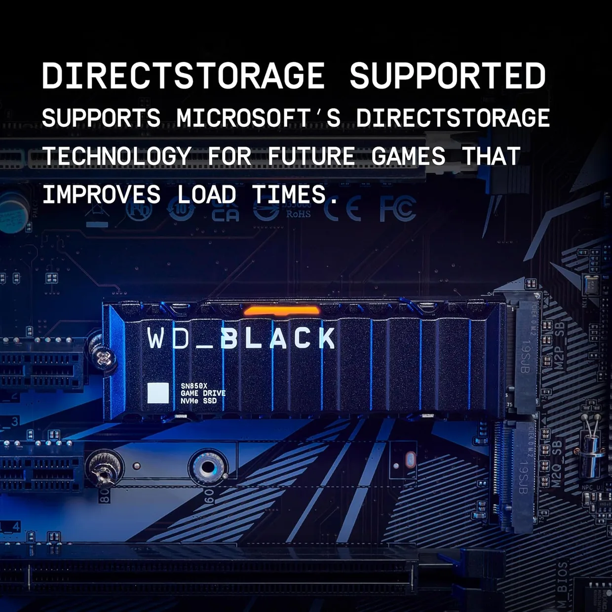 SSD диск WD Black SN850X 1TB M.2 NVMe з радіатором (WDS100T2XHE) — фото 3