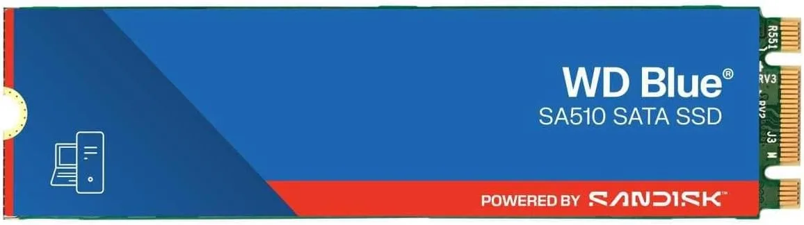 SSD диск WD Blue SA510 1TB M.2 SATA (WDS100T3B0B)