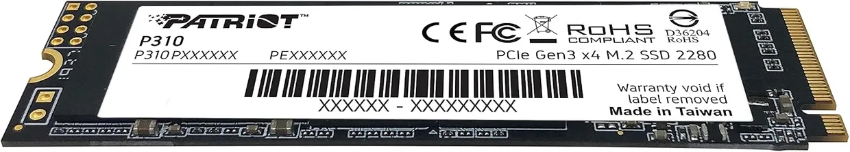 SSD диск Patriot P310 480GB M.2 NVMe (P310P480GM28) — фото 2