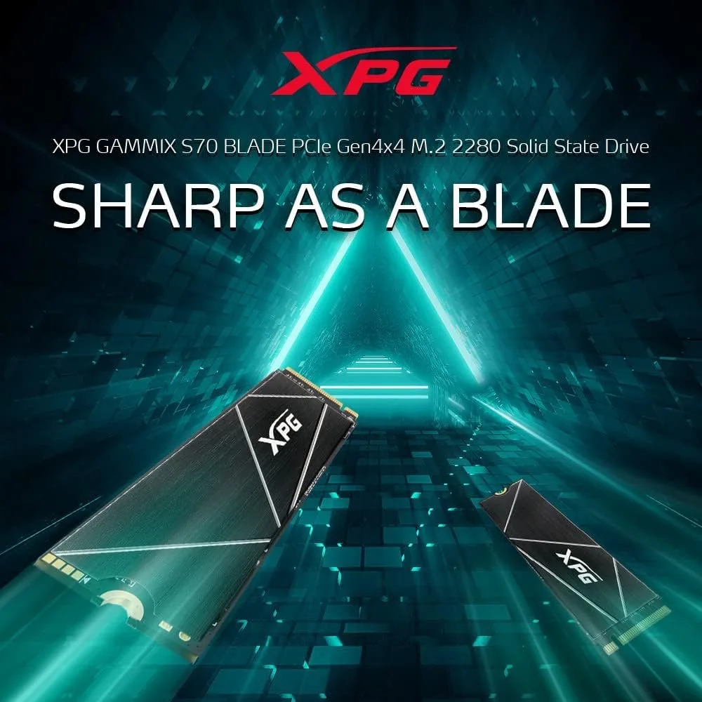 SSD диск ADATA XPG GAMMIX S70 Blade 1TB M.2 NVMe з радіатором (AGAMMIXS70B-1T-CS) — фото 4