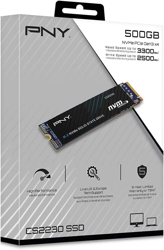 SSD диск PNY CS2230 500GB M.2 NVMe (M280CS2230-500-RB) — фото 3