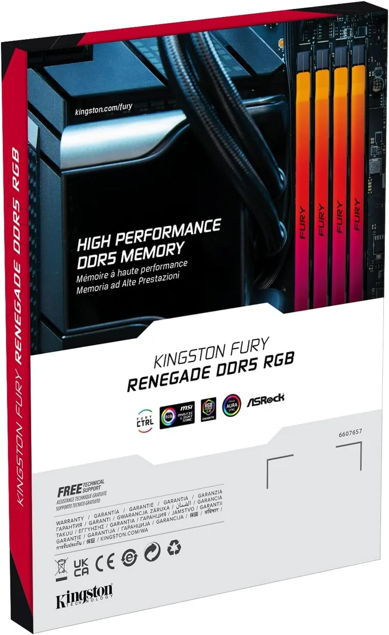 Оперативная память Kingston FURY Renegade RGB DDR5 2x48GB/6400 (KF564C32RSAK2-96) — фото 6