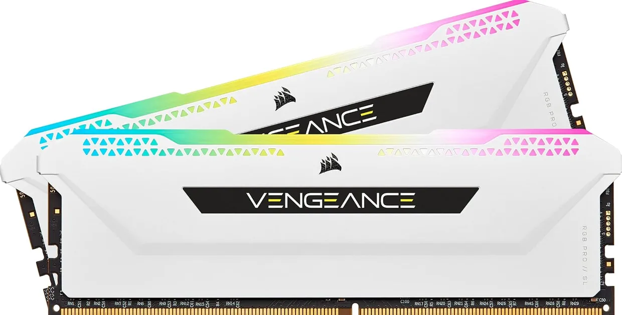 Оперативная память Corsair Vengeance RGB PRO SL DDR4 2x16GB/3200 (CMH32GX4M2E3200C16W)