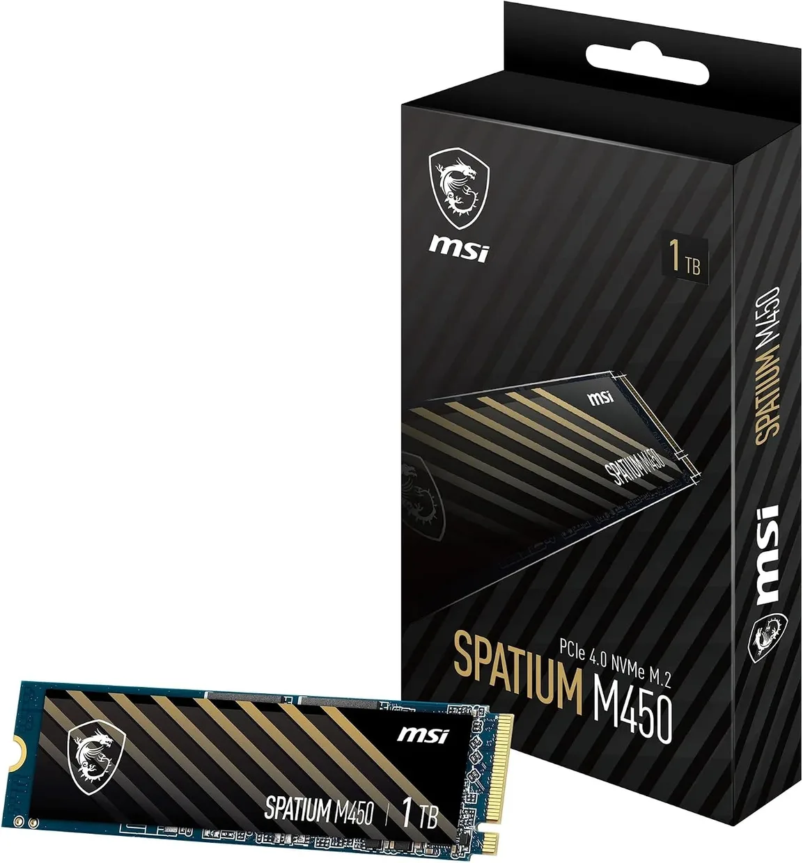 SSD диск MSI Spatium M450 V1 1TB M.2 NVMe (S78-440L0M0-P83)