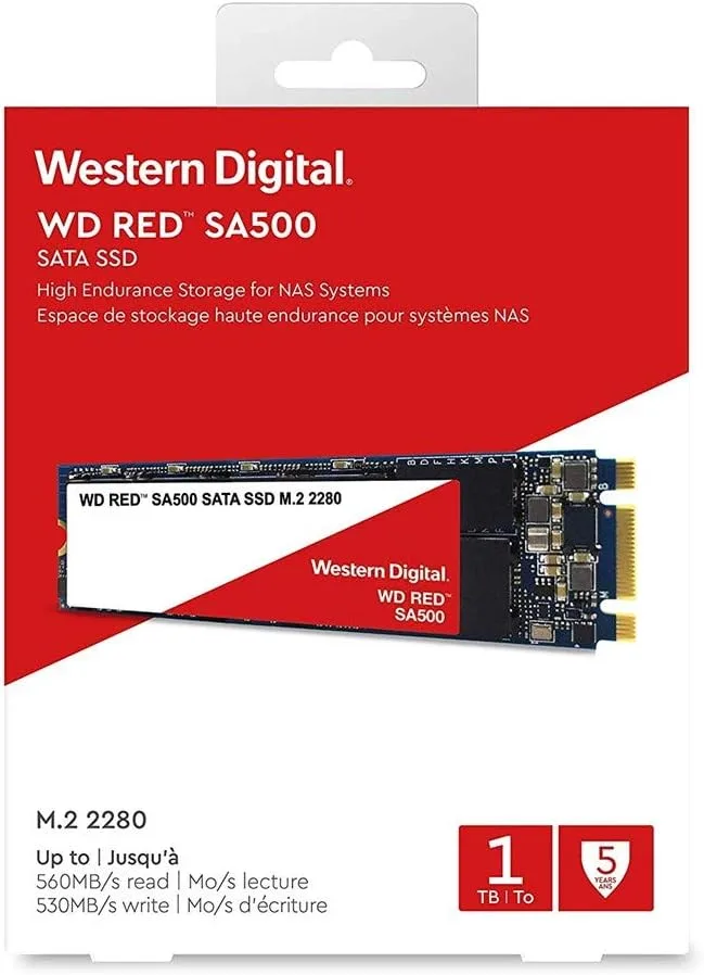 SSD диск WD Red SA500 1TB M.2 SATA (WDS100T1R0B) — фото 2