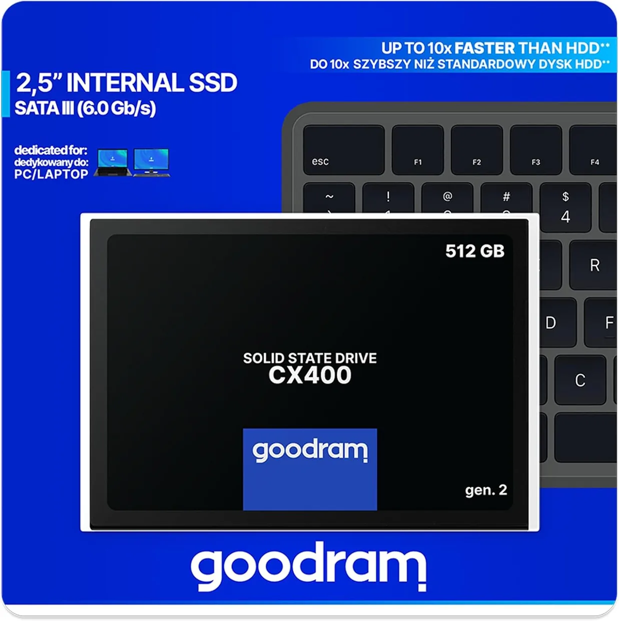 SSD диск Goodram CX400 gen.2 512GB 2.5" SATA III (SSDPR-CX400-512-G2) — фото 3