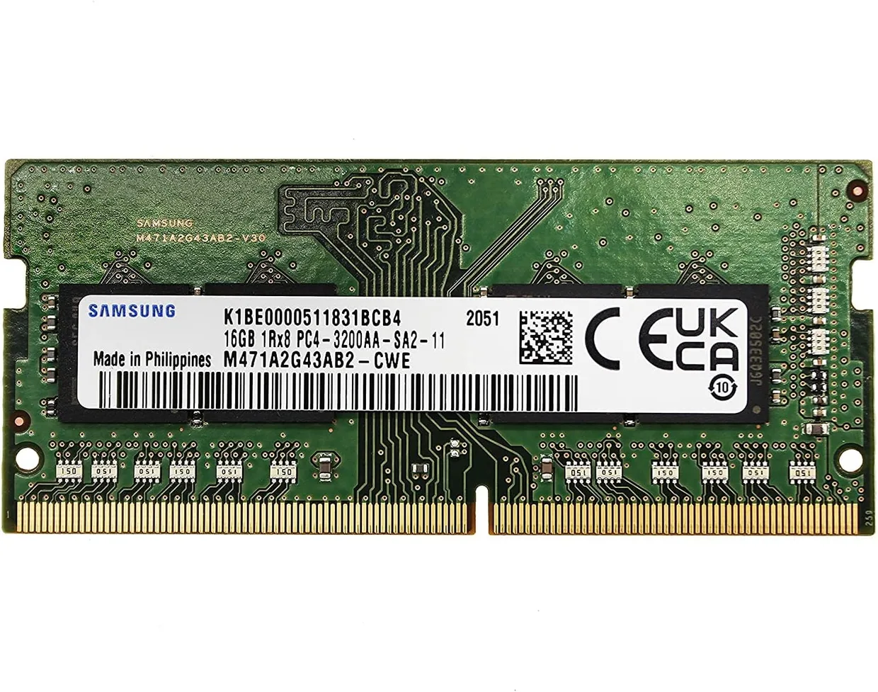 Оперативная память Samsung DDR4 SO-DIMM 16GB/3200 (M471A2G43AB2-CWE)
