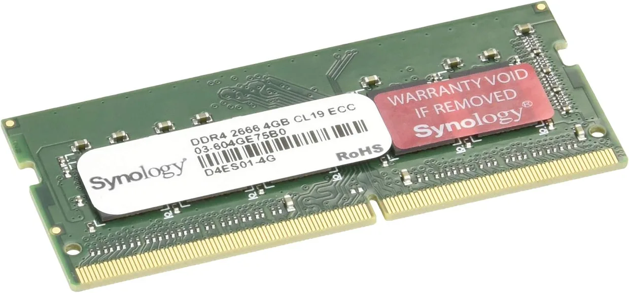 Оперативная память Synology DDR4 ECC SO-DIMM 4GB/2666 (D4ES01-4G)