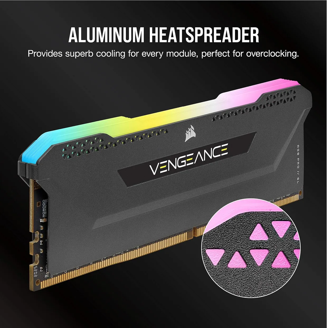 Оперативная память Corsair Vengeance RGB PRO SL DDR4 2x16GB/3200 (CMH32GX4M2E3200C16) — фото 2