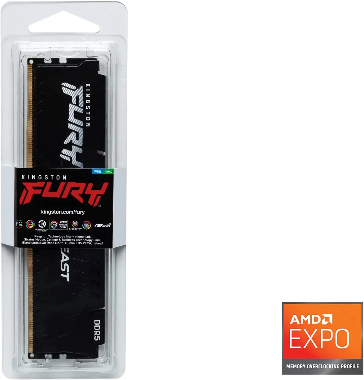 Оперативная память Kingston FURY Beast DDR5 16GB/5600 (KF556C36BBE-16) — фото 4
