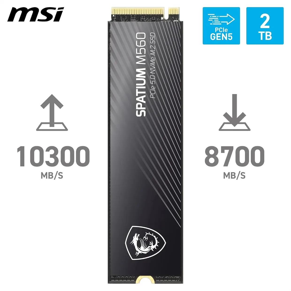 SSD диск MSI Spatium M560 2TB M.2 NVMe (S78-440Q940-P83) — фото 2