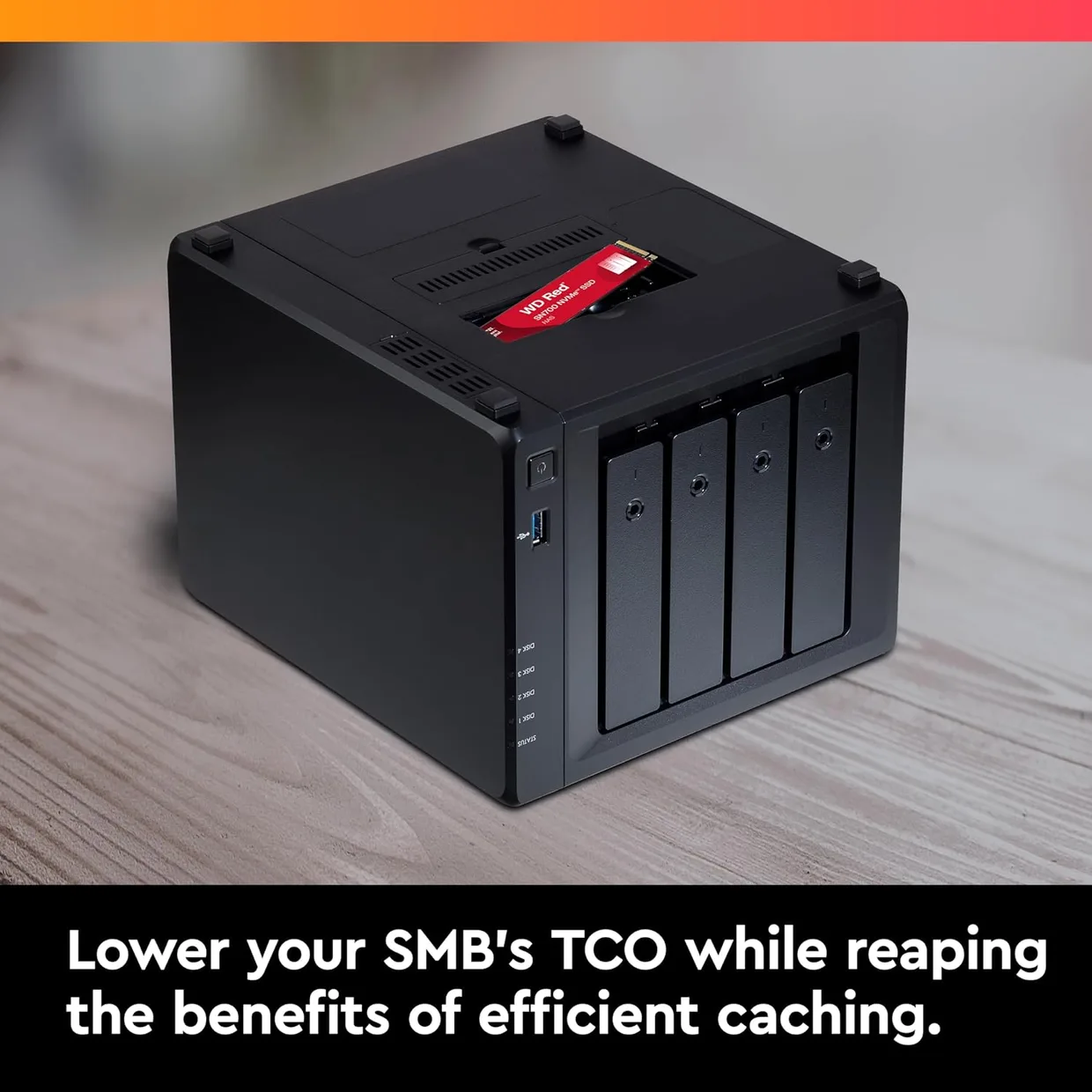 SSD диск WD Red SN700 4TB M.2 NVMe для NAS (WDS400T1R0C) — фото 2