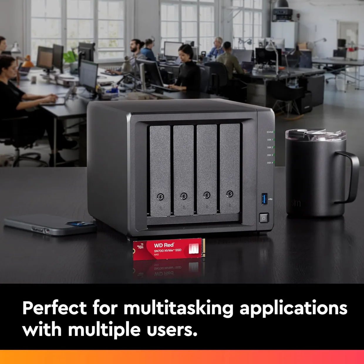 SSD диск WD Red SN700 4TB M.2 NVMe для NAS (WDS400T1R0C) — фото 3