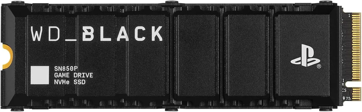 SSD диск WD Black SN850P 8TB M.2 NVMe с радиатором для PS5 (WDBBYV0080BNC-WRSN)