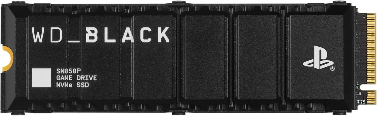 SSD диск WD Black SN850P 2TB M.2 NVMe с радиатором для PS5 (WDBBYV0020BNC-WRSN)