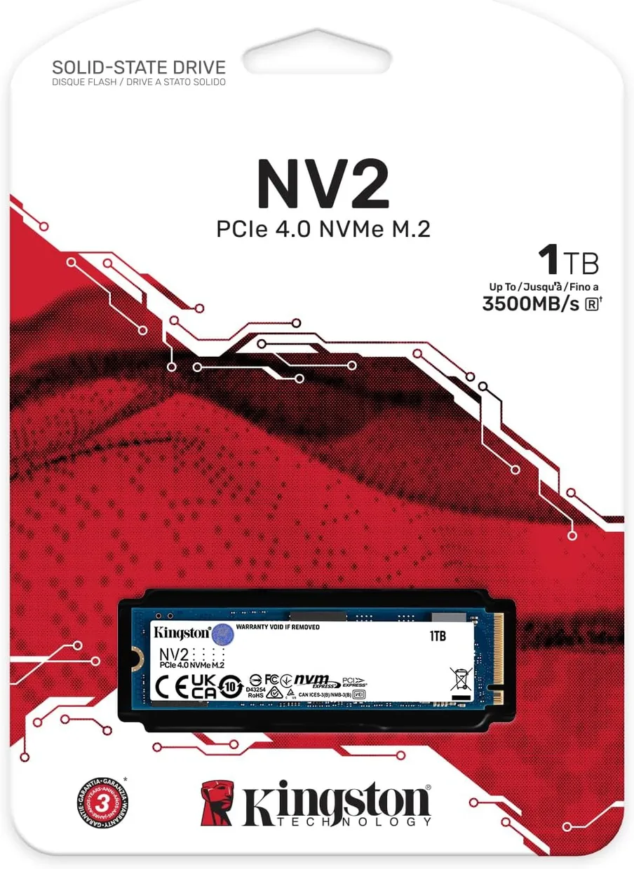 SSD диск Kingston NV2 1TB M.2 NVMe (SNV2S/1000G) — фото 3