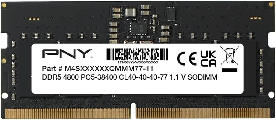 Оперативная память PNY Performance DDR5 SO-DIMM 16GB/4800 (MN16GSD54800-SB) — фото 2