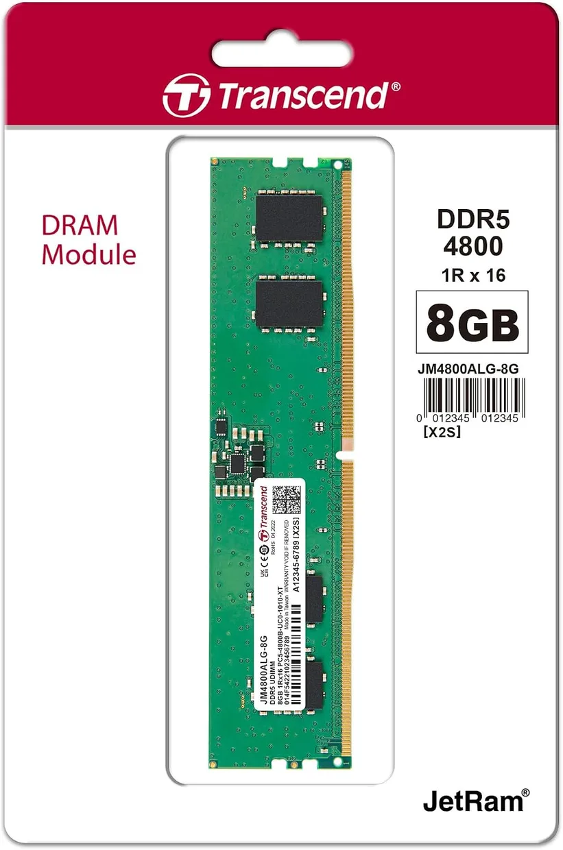 Оперативная память Transcend JetRam DDR5 8GB/4800 (JM4800ALG-8G) — фото 2
